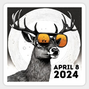 Total Eclipse Deer Hunter Outdoor Lover Sticker